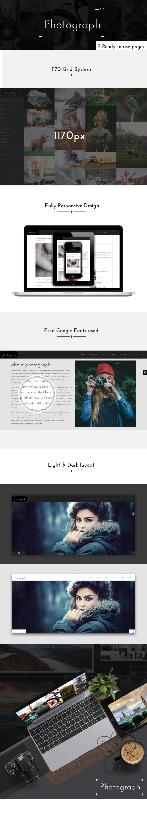 Photograph - Awesome Photography Portfolio Template - 1