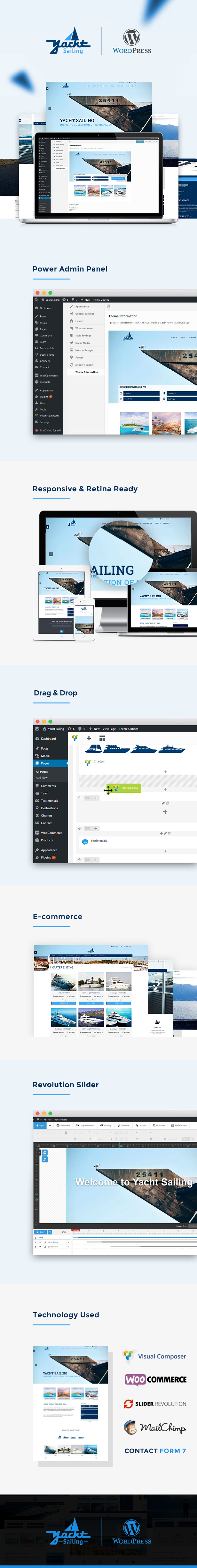 Yacht Sailing - Marine Charter WordPress theme - 1